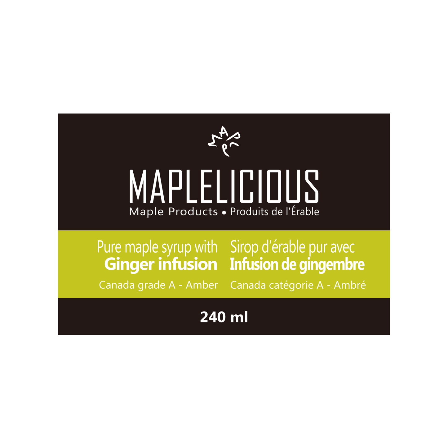 Ginger infused maple syrup