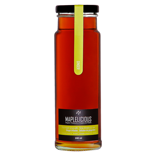 Ginger infused maple syrup