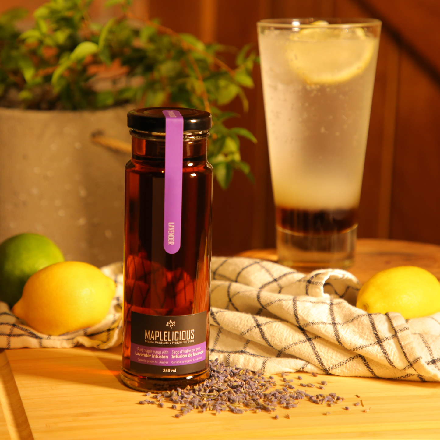 Lavender infused maple syrup
