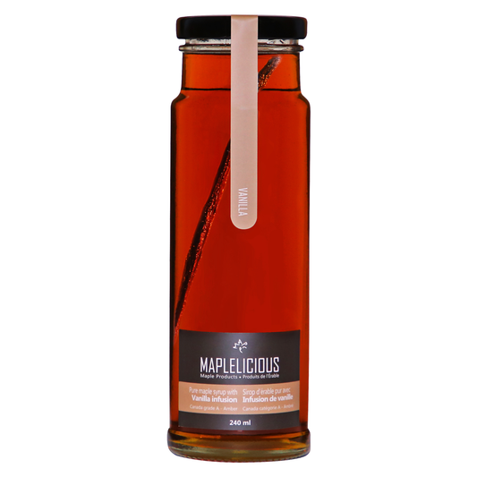 Vanilla infused maple syrup