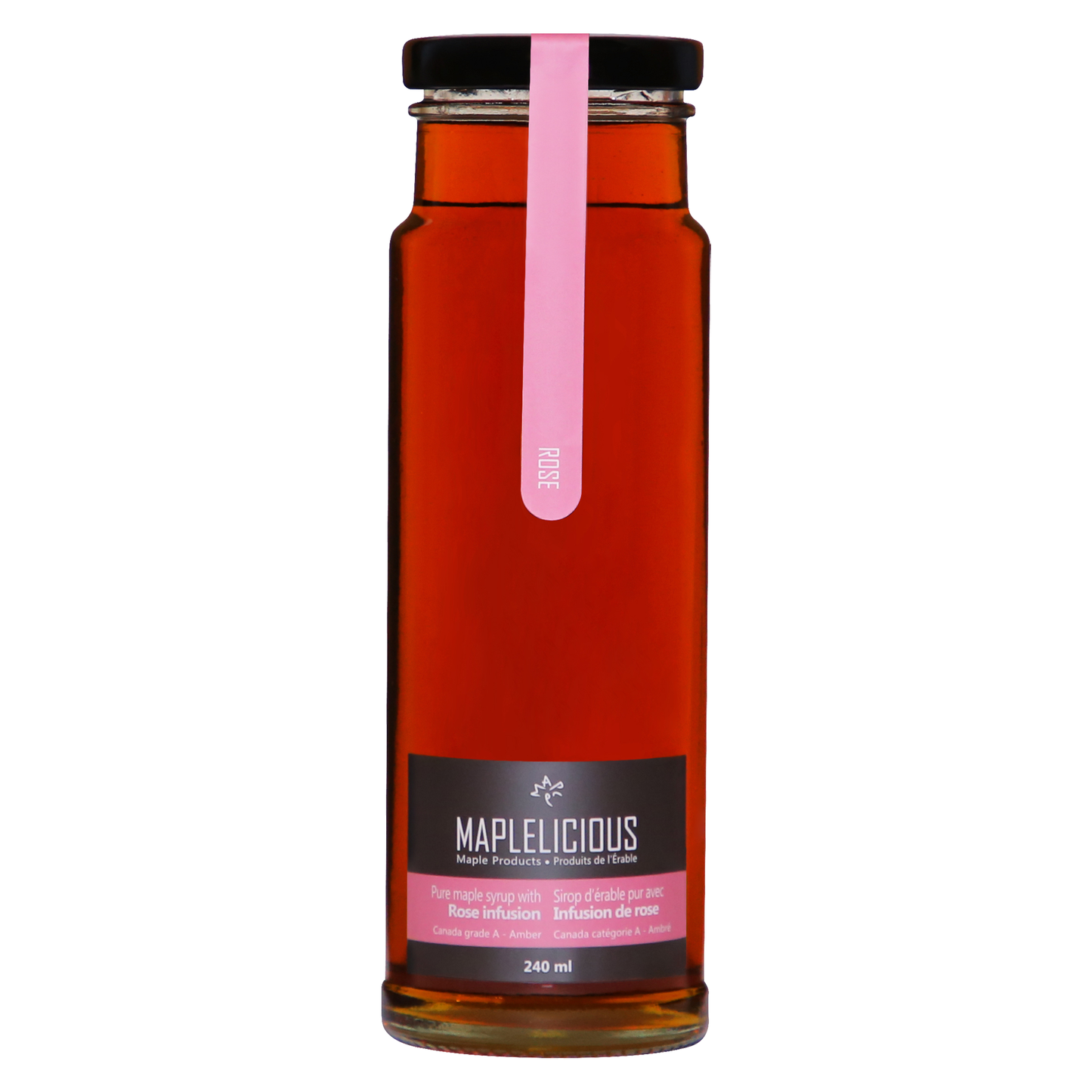 Rose infused maple syrup