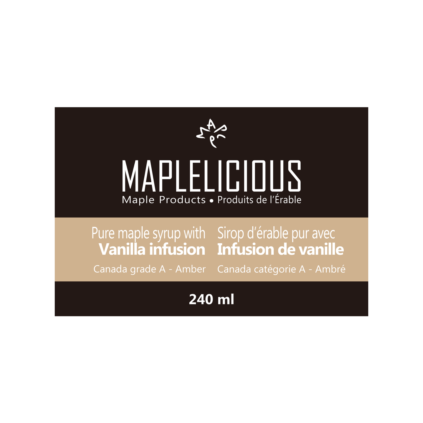 Vanilla infused maple syrup